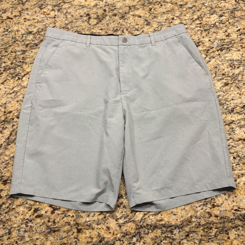 Bonobos Golf Mens Athletic 9 Inch Shorts Light Gray Size 36 Performance Chino ws